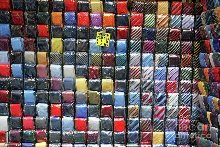 Ties For Sale in Florence 9407 Photograph by Jack Schultz