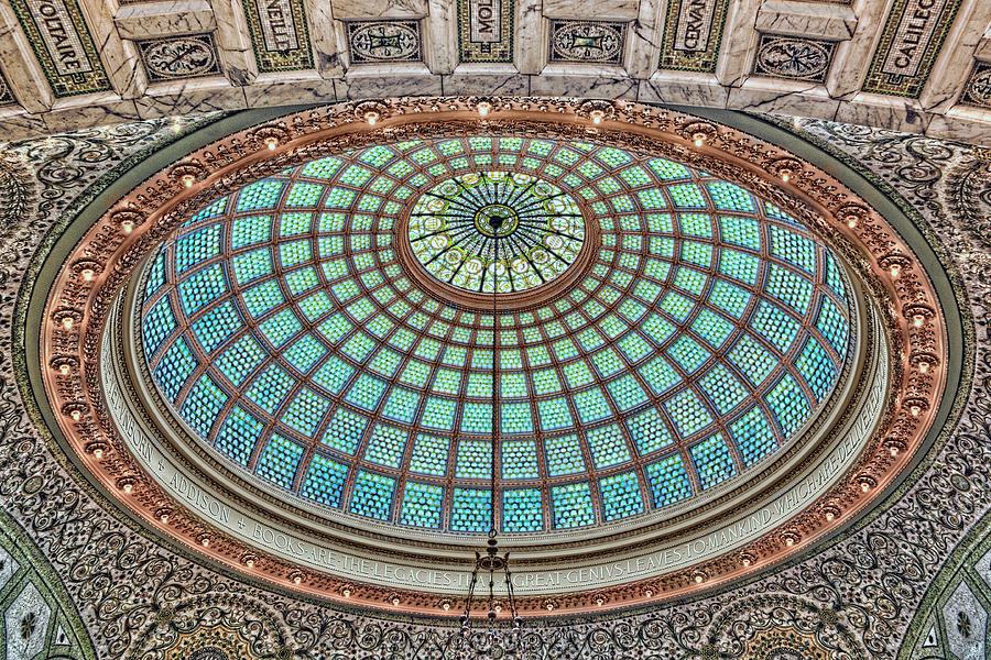 Tiffany Dome - Chicago Cultural Center Photograph by Nikolyn McDonald