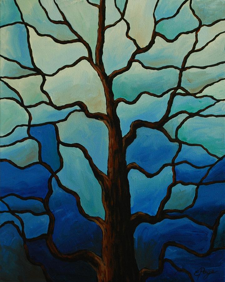 Tiffany Tree Painting by Emily Page