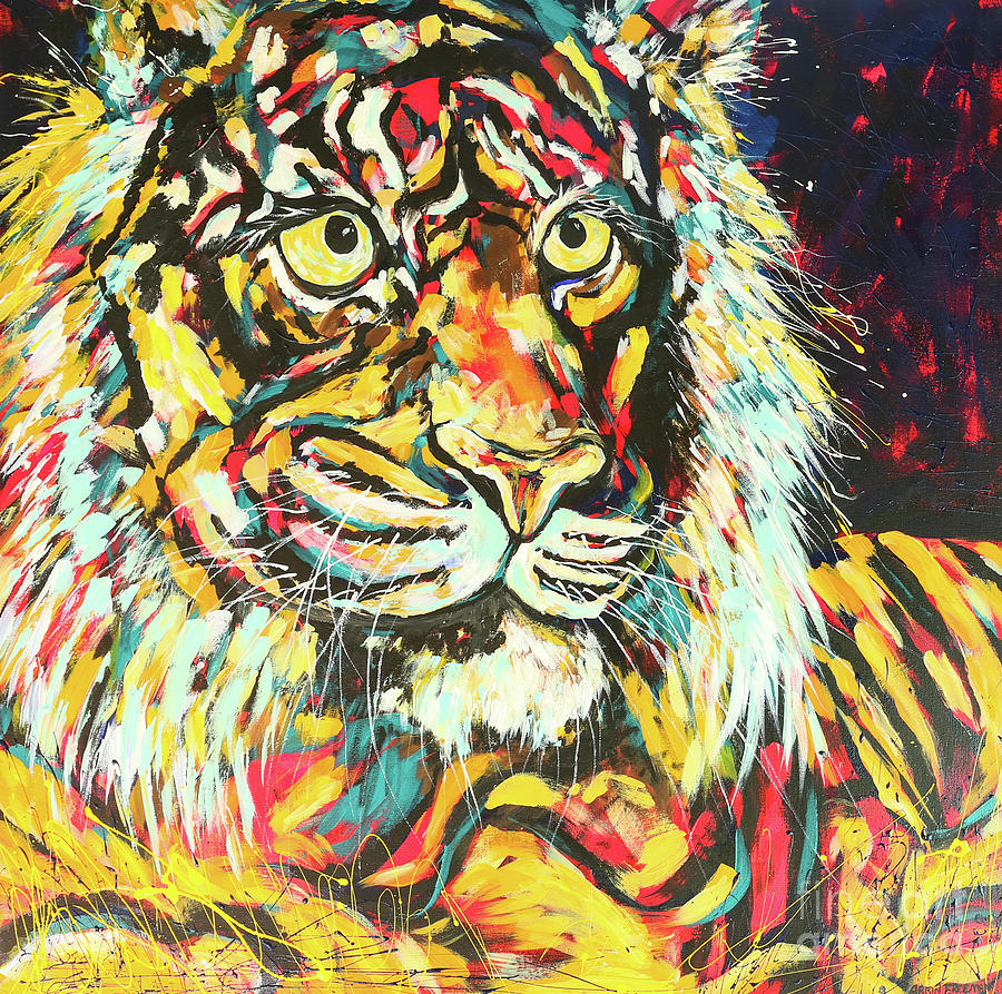 Tiger #2 Painting by Arrin Freeman | Fine Art America