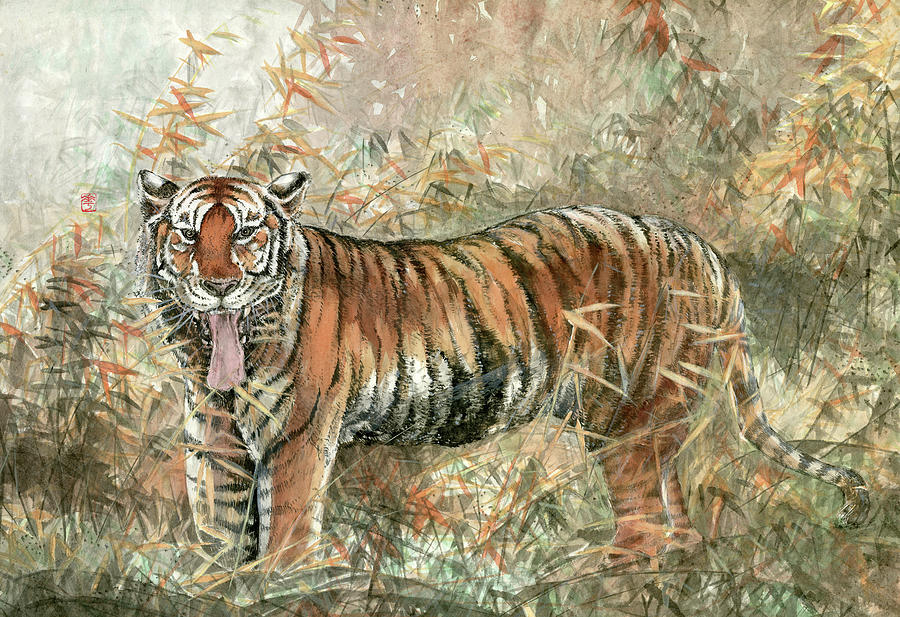 Tiger Painting - Tiger - 28 by River Han