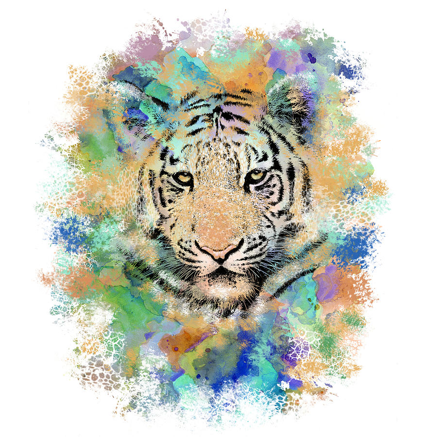 Tiger 3 Digital Art by Lucie Dumas