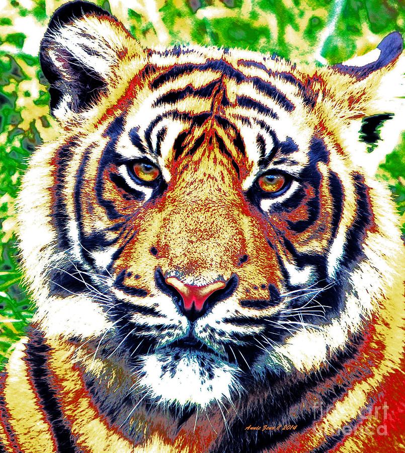 Tiger Painting - Tiger Art by AZ Creative Visions
