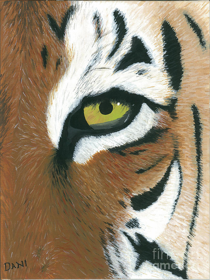 Wildlife Painting - Tiger by Dani Moore