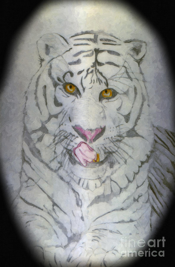 Tiger Digital Digital Art by Donna L Munro