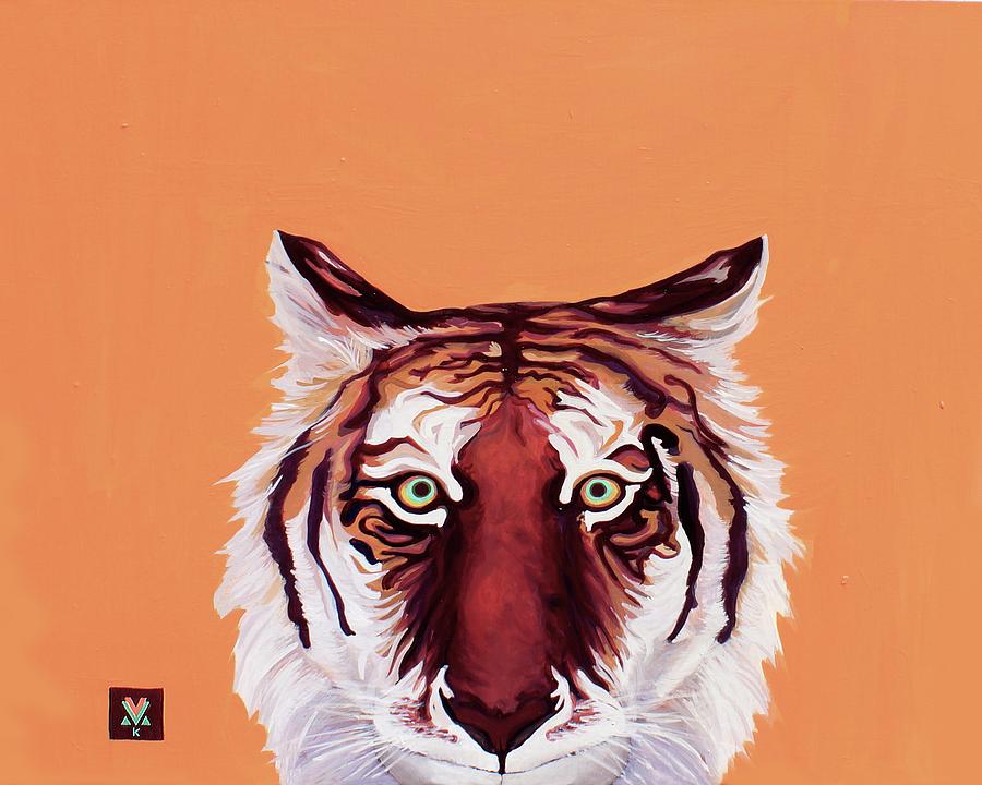 Tiger Painting - Tiger Eyes by Alexis Keys Art