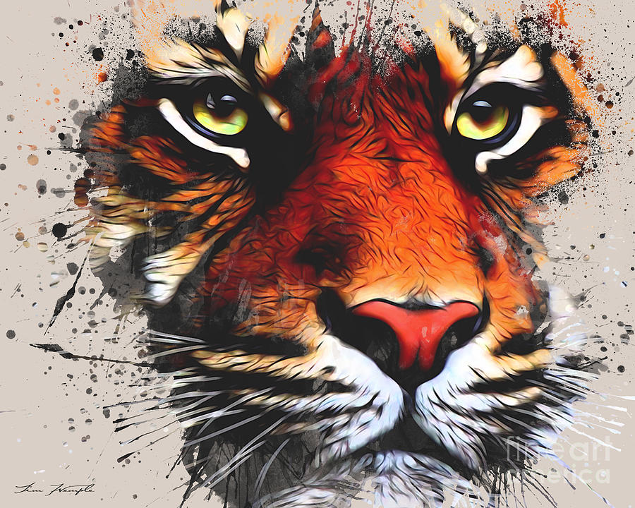 Tiger Eyes Digital Art by Tim Wemple