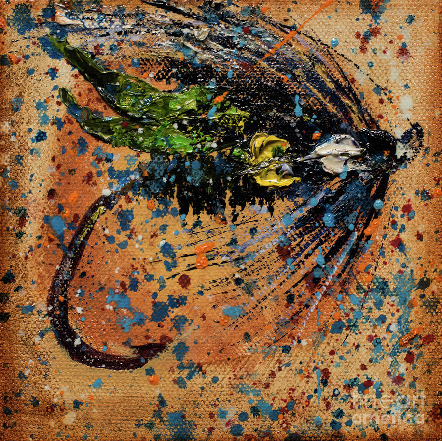 Fish Painting - Tiger Fly Outfitters 2 by Jodi Monahan