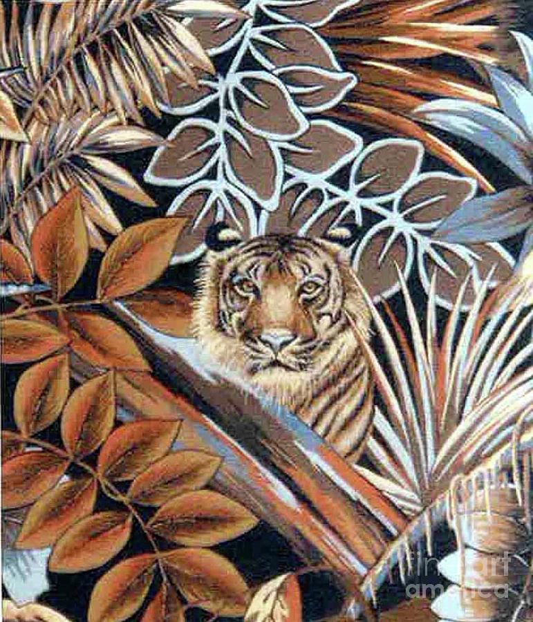 Tiger Painting by Herb Strobino