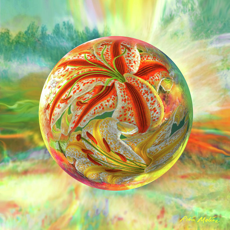 Tiger Lily Dream Digital Art by Robin Moline