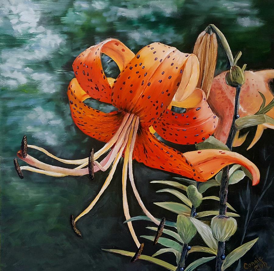 Tiger Lily Painting by Connie Rish