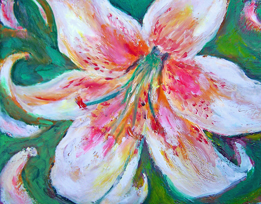 Tiger Lily Painting - Tiger Lily Passion by Patricia Clark Taylor