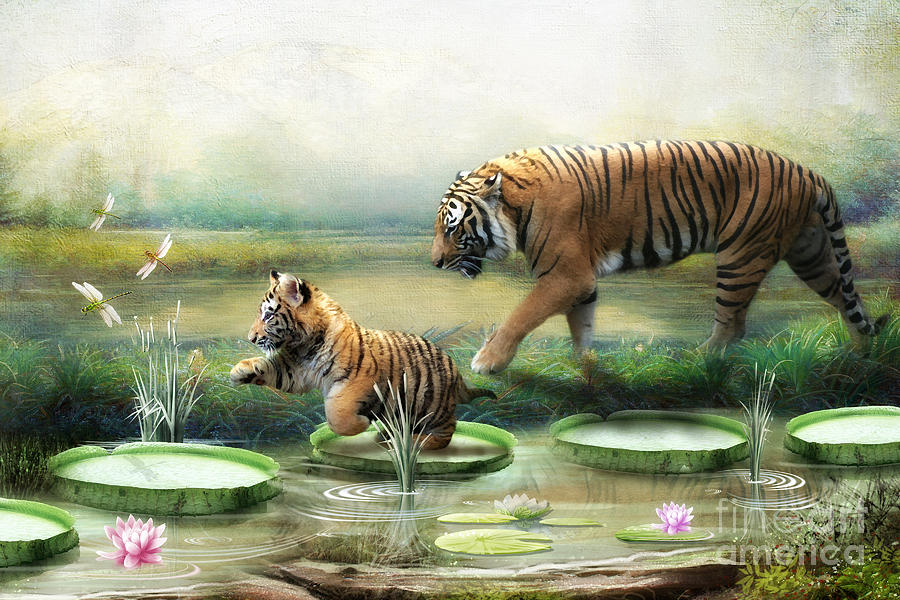 Tiger Lily Digital Art by Trudi Simmonds