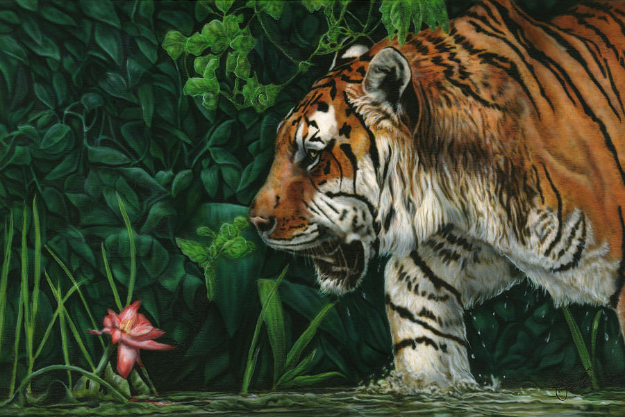 Tiger Lily Painting by Wayne Pruse