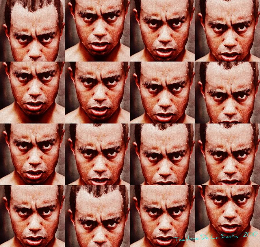 Tiger Woods Photograph - Tiger look by Teodoro De La Santa Tiger Woods Photograph - Tiger look by Teodoro De La Santa