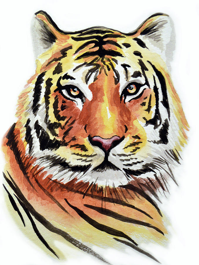 Tiger Love Painting by Amy Giacomelli
