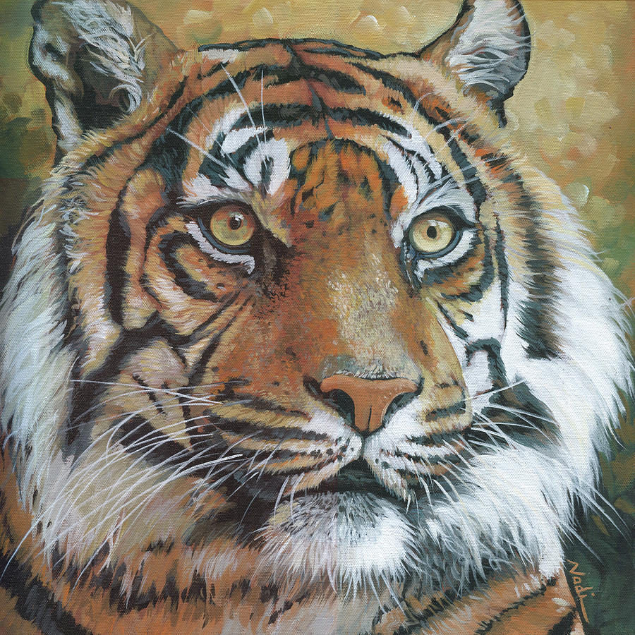 Tiger Painting by Nadi Spencer