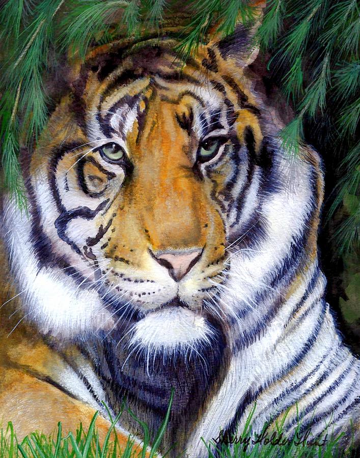 Tiger Painting Painting by Sherry Holder Hunt - Fine Art America