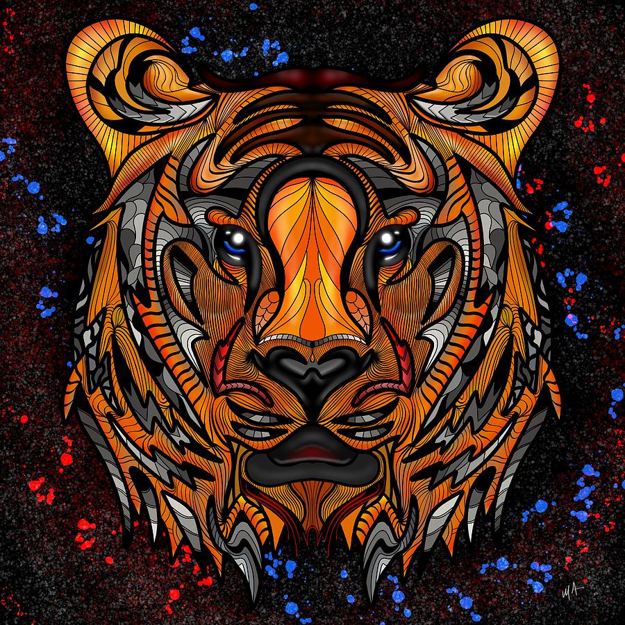 Tiger Queen Digital Art by Mark Taylor