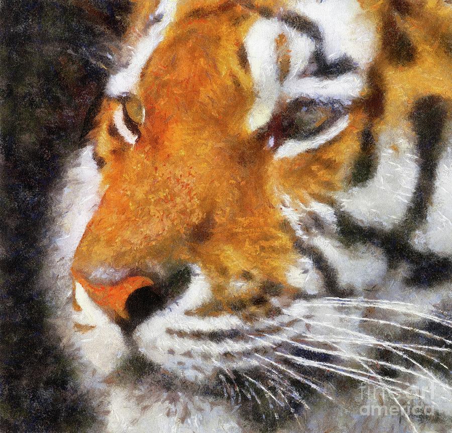 Wildlife Painting - Tiger by Esoterica Art Agency