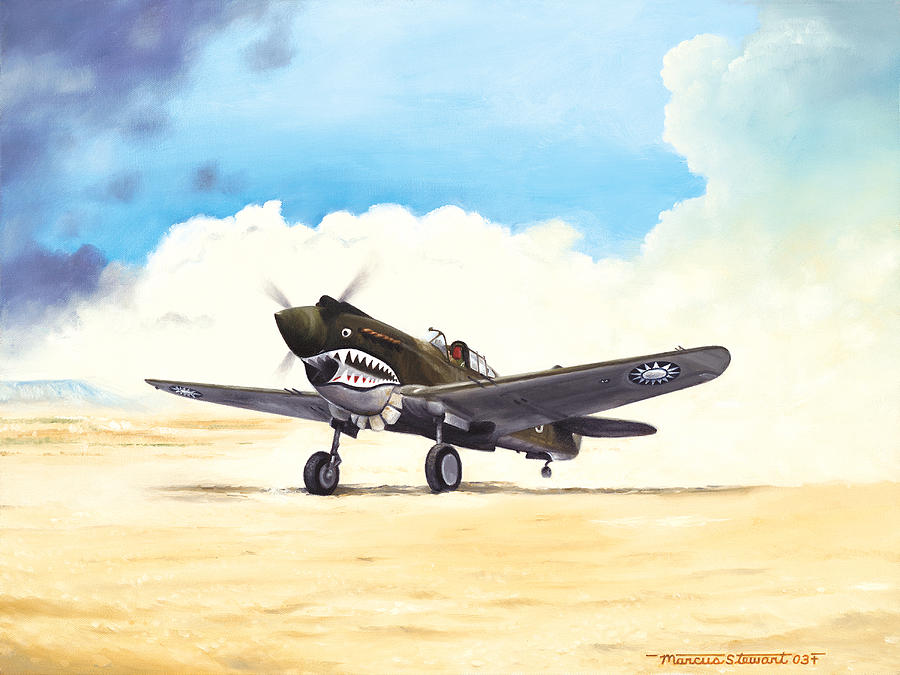 Aviation Painting - Tiger Scramble by Marc Stewart