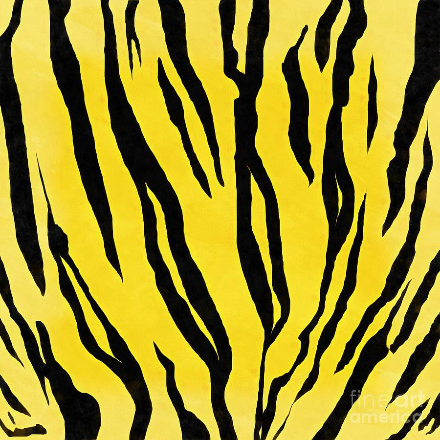 Tiger Skin Square Painting by Edward Fielding