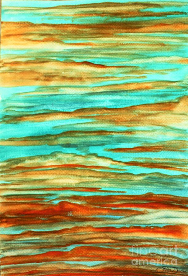 Sunset Painting - Tiger Sky by Barbara Donovan