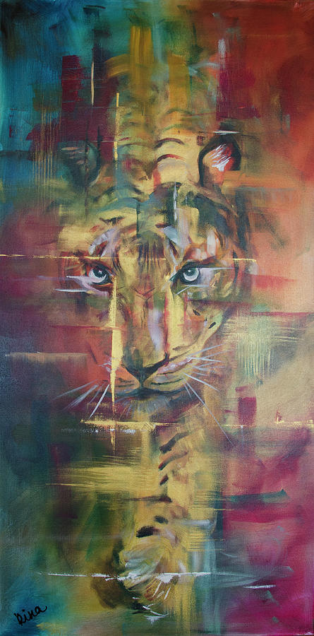 Tiger Stealth Painting by Rina Bhabra