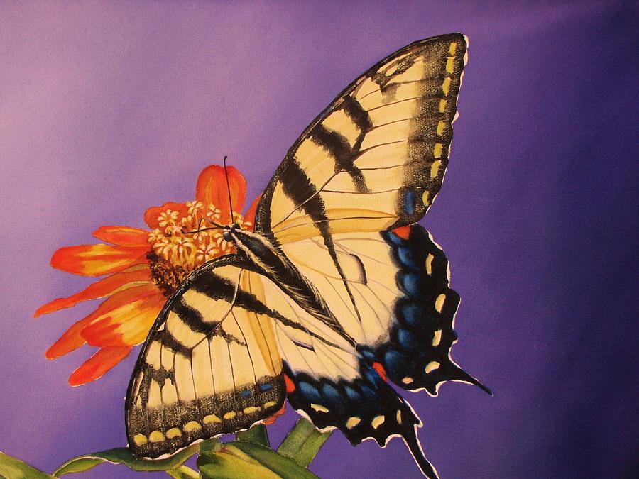 Tiger Swallowtail Painting by Greg and Linda Halom