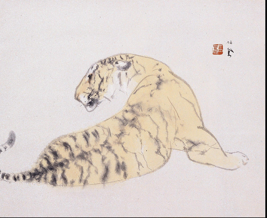 Nature Painting - Tiger  by Takeuchi Seih