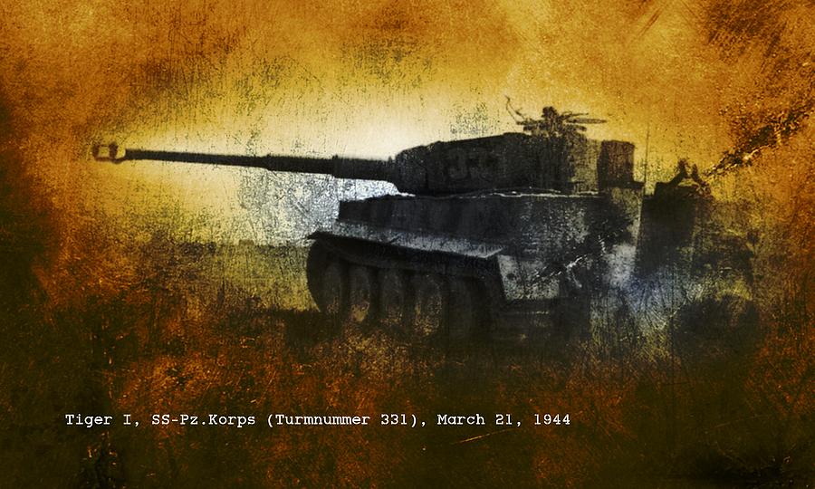 Tiger Tank Digital Art by John Wills