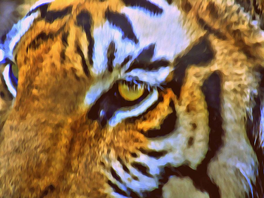 Tiger Tiger Digital Art by Susan Lafleur