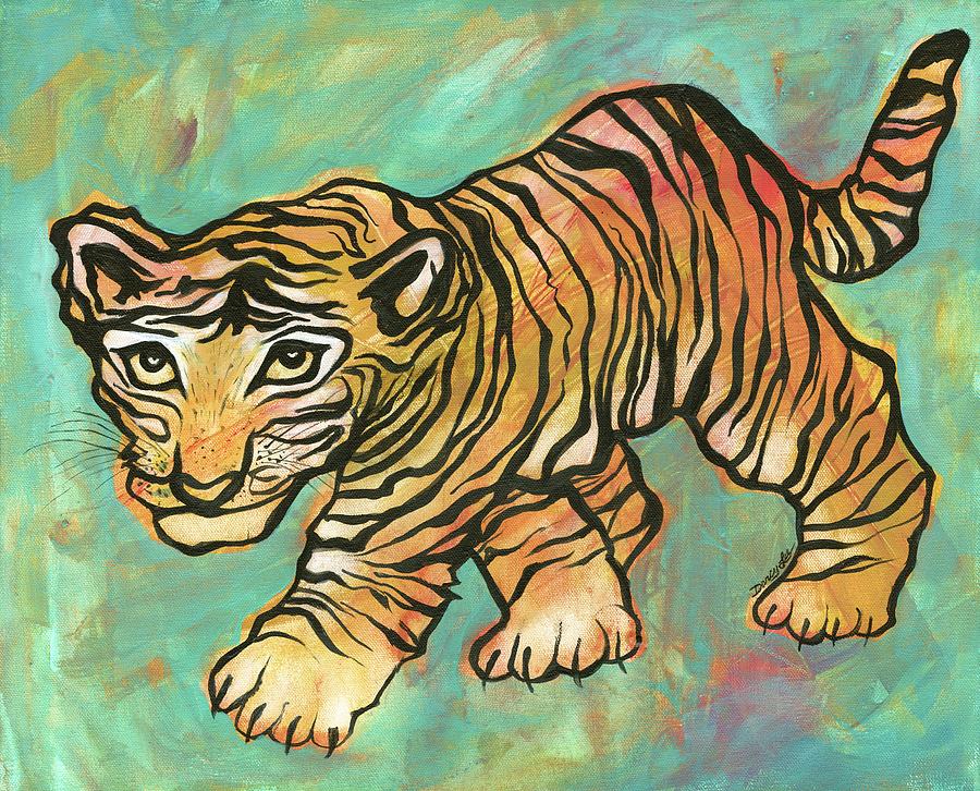 Tiger Trance Painting by Darcy Lee Saxton