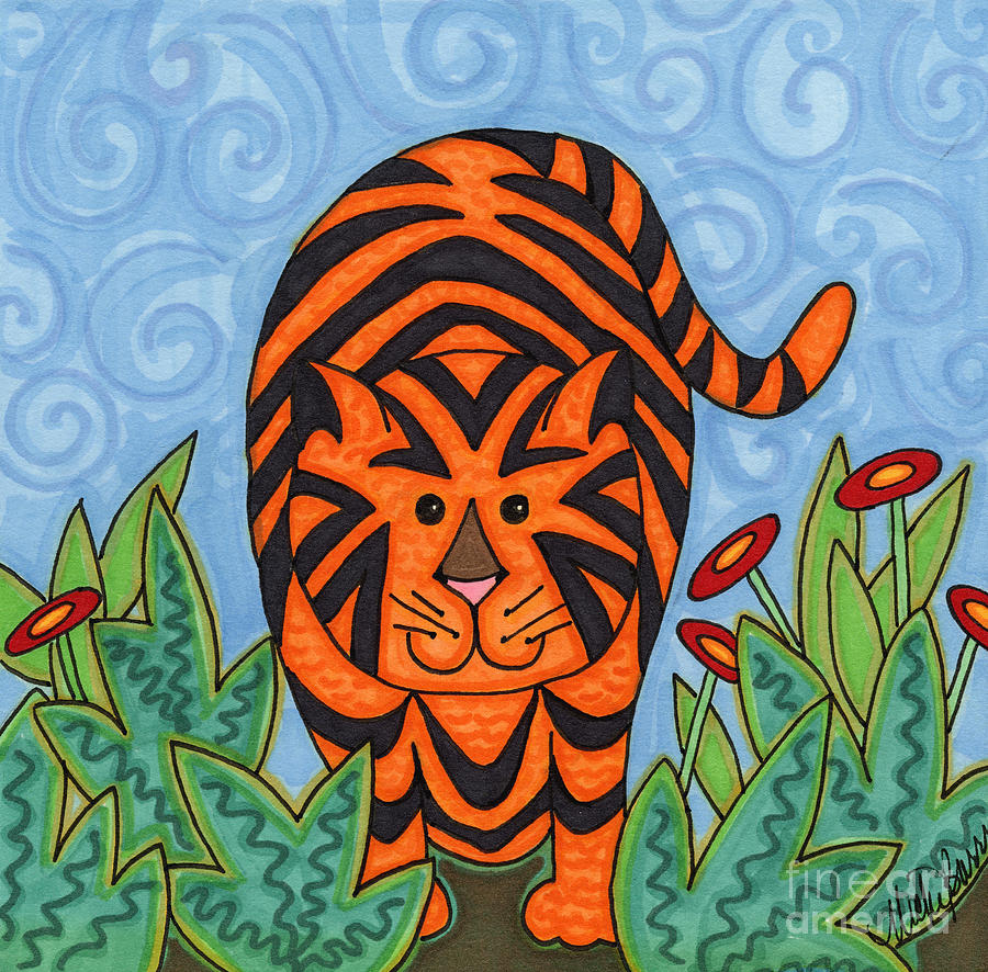 Tiger Painting by Vicki Baun Barry