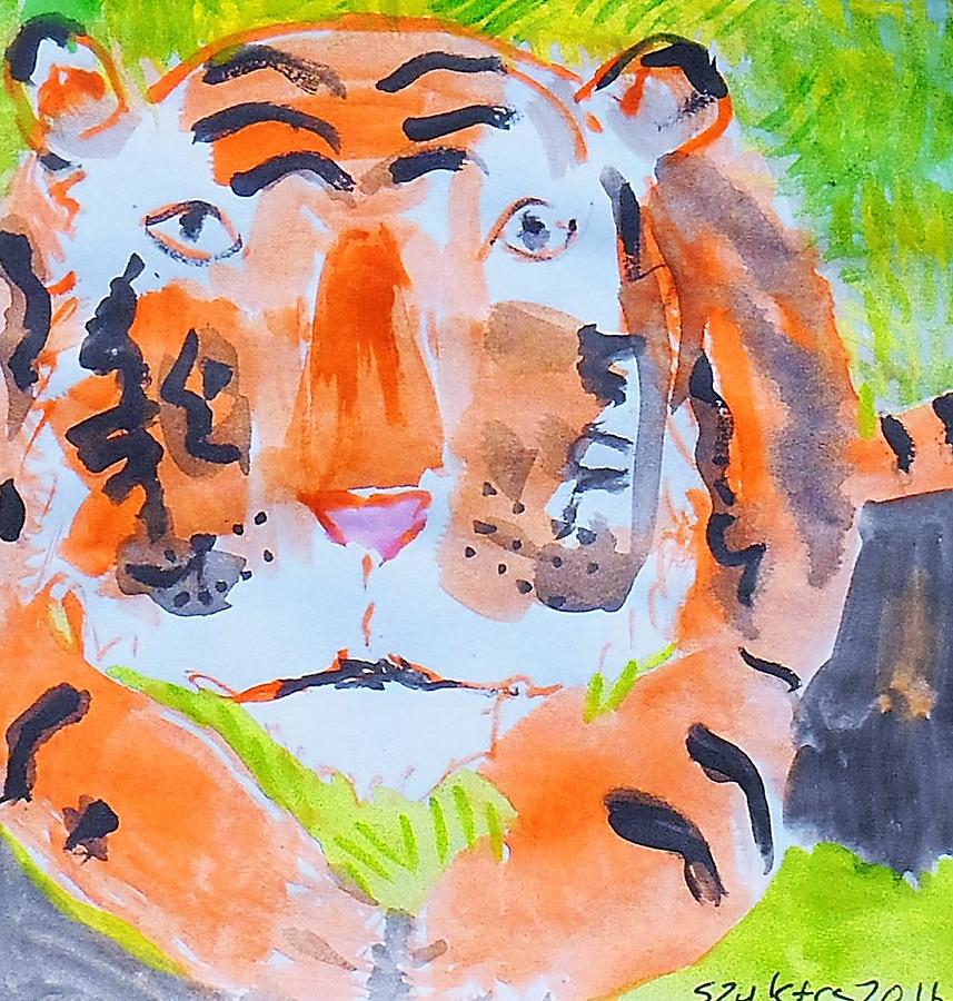 Tiger Wash Painting