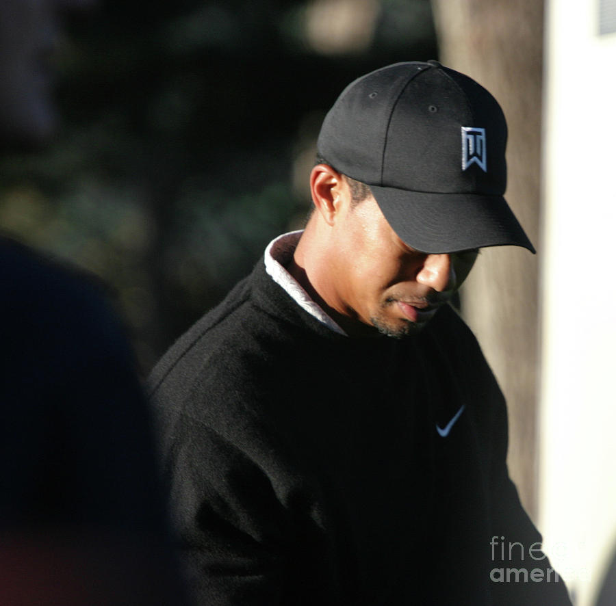 Tiger Woods Break Time  Photograph by Chuck Kuhn