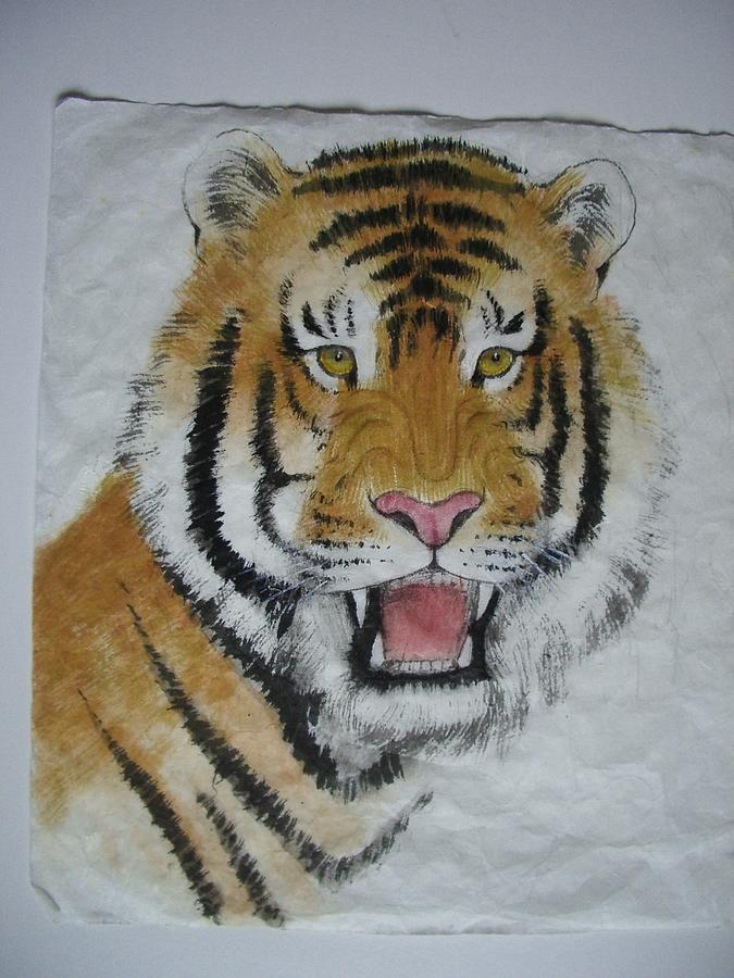 Wildlife Painting - Tiger5 by Jian Hua Li