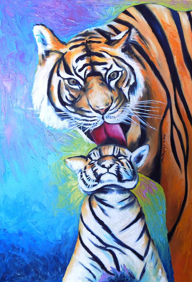 Nature Painting - Tigers Blessing by Olaoluwa Smith