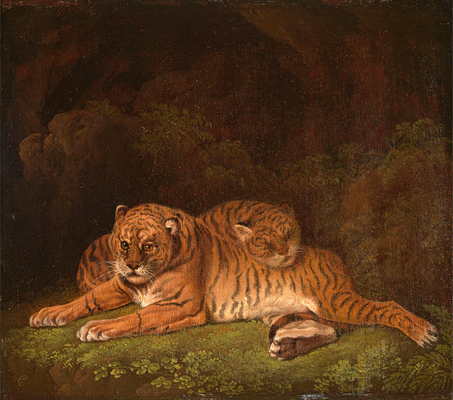 Tigers Painting by Charles Towne