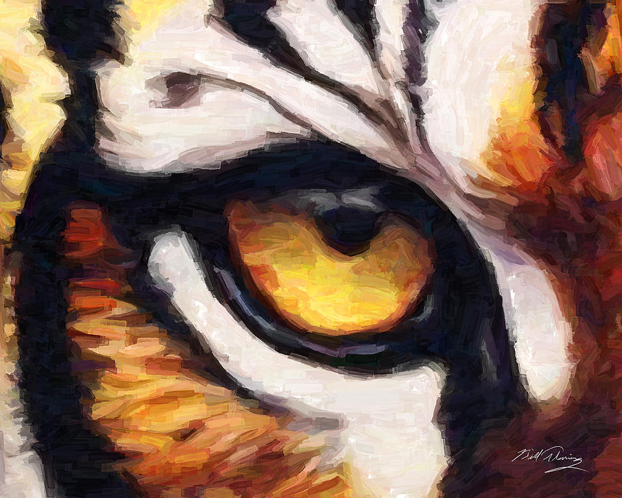 Tiger Digital Art - Tigers Eye by Bill Fleming