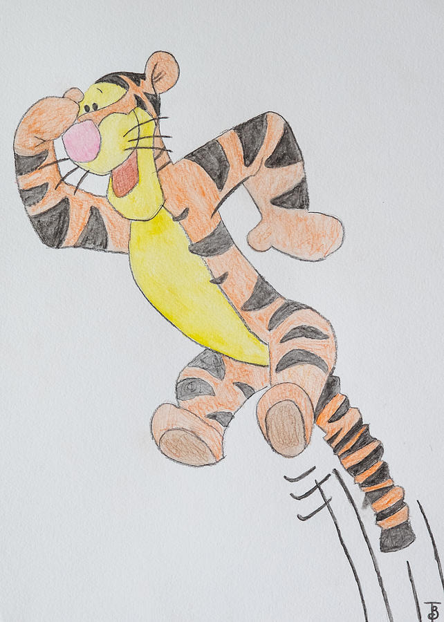 Tiger Painting - Tigger by Paul Bartoszek
