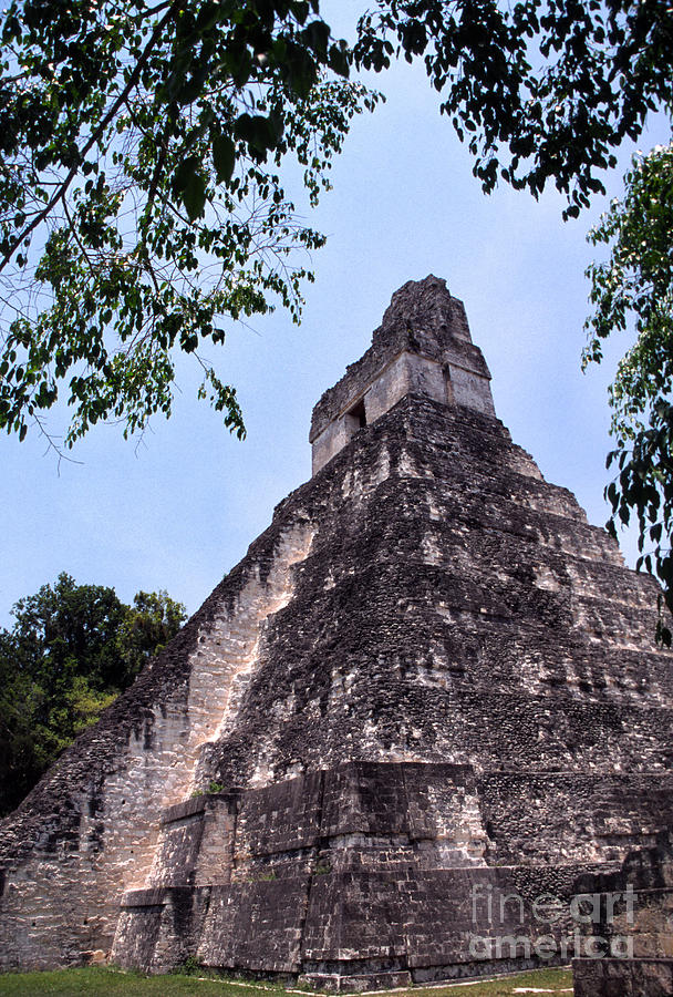 Tikal Temple Photograph by Thomas R Fletcher