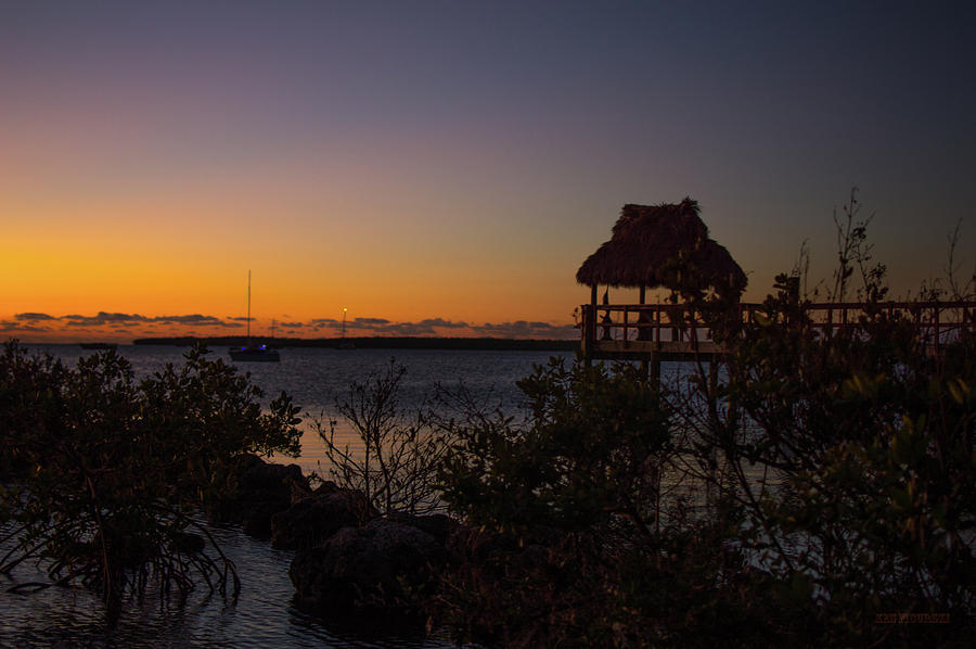Tiki Hut Key Largo Sunrise 2 Photograph by Ken Figurski
