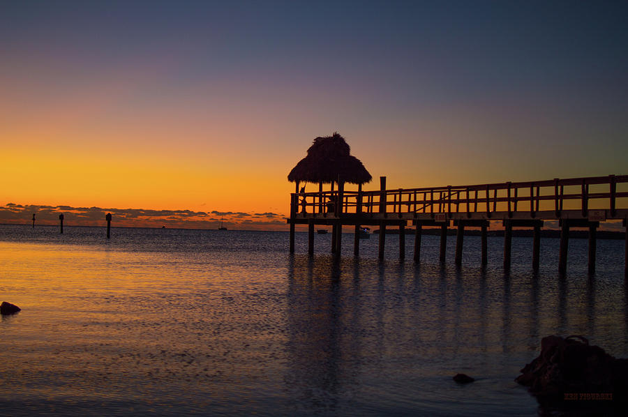 Tiki Hut Key Largo Sunrise Photograph by Ken Figurski