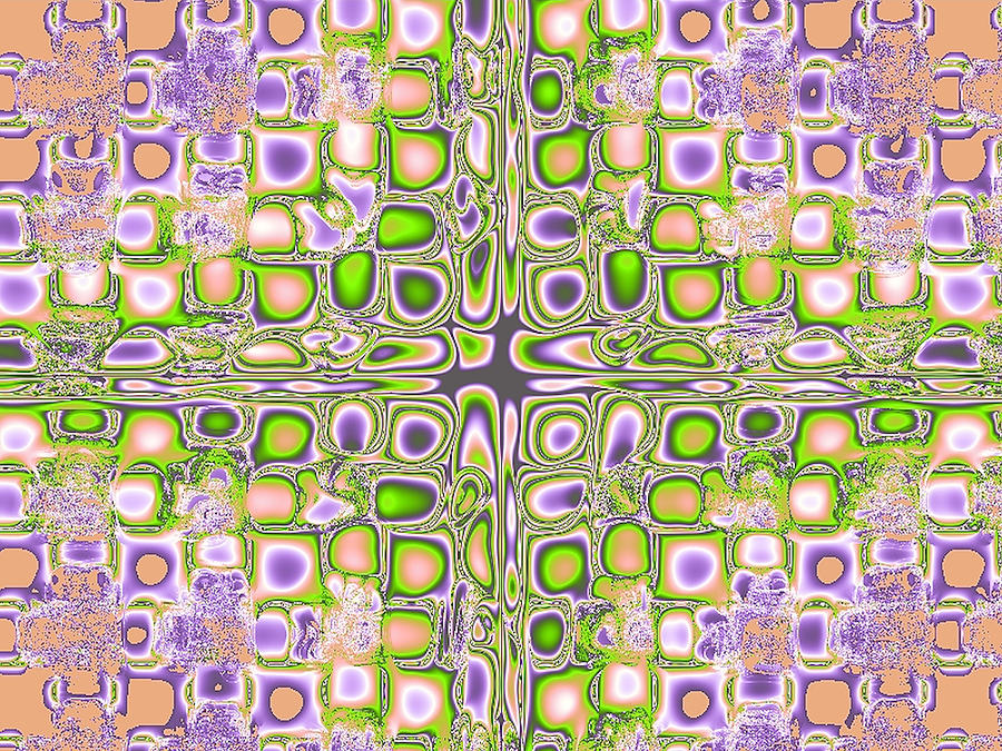 Digital Digital Art - Tiles by Thomas MacPherson Jr Digital Digital Art - Tiles by Thomas MacPherson Jr