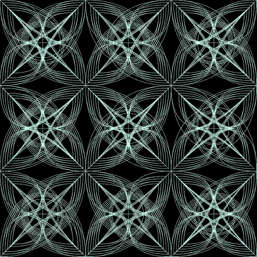 Abstract Digital Art - Tiles.2.143 by Gareth Lewis