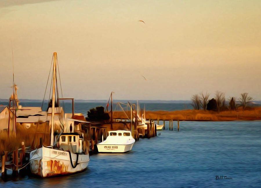 Boat Photograph - Tilghman Island Maryland by Bill Cannon
