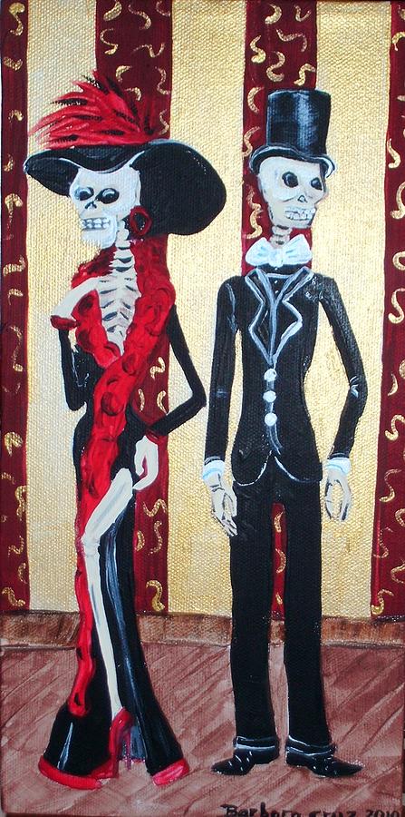 Skeltons Painting - Till Death Do Us Part by Barbara Cruz Skeltons Painting - Till Death Do Us Part by Barbara Cruz