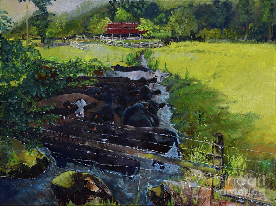 Till the Cows Come Home Painting by Jan Dappen
