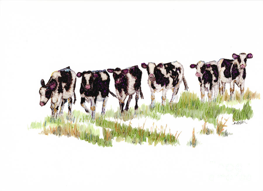 Till the Cows... Mixed Media by Jan Killian
